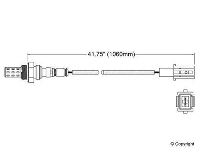 Walker Products Walker Products 250-21014 Oxygen Sensor 1-W Direct Fit 250-21014