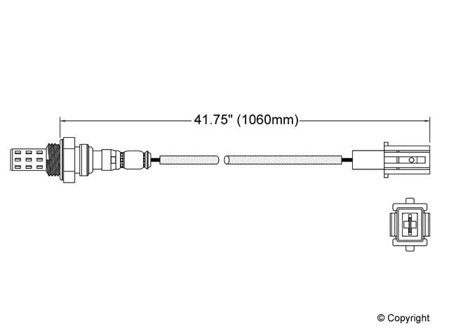 Walker Products Walker Products 250-21014 Oxygen Sensor 1-W Direct Fit 250-21014