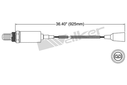 Walker Products Walker Products 250-21015 Oxygen Sensor 1-W Direct Fit 250-21015