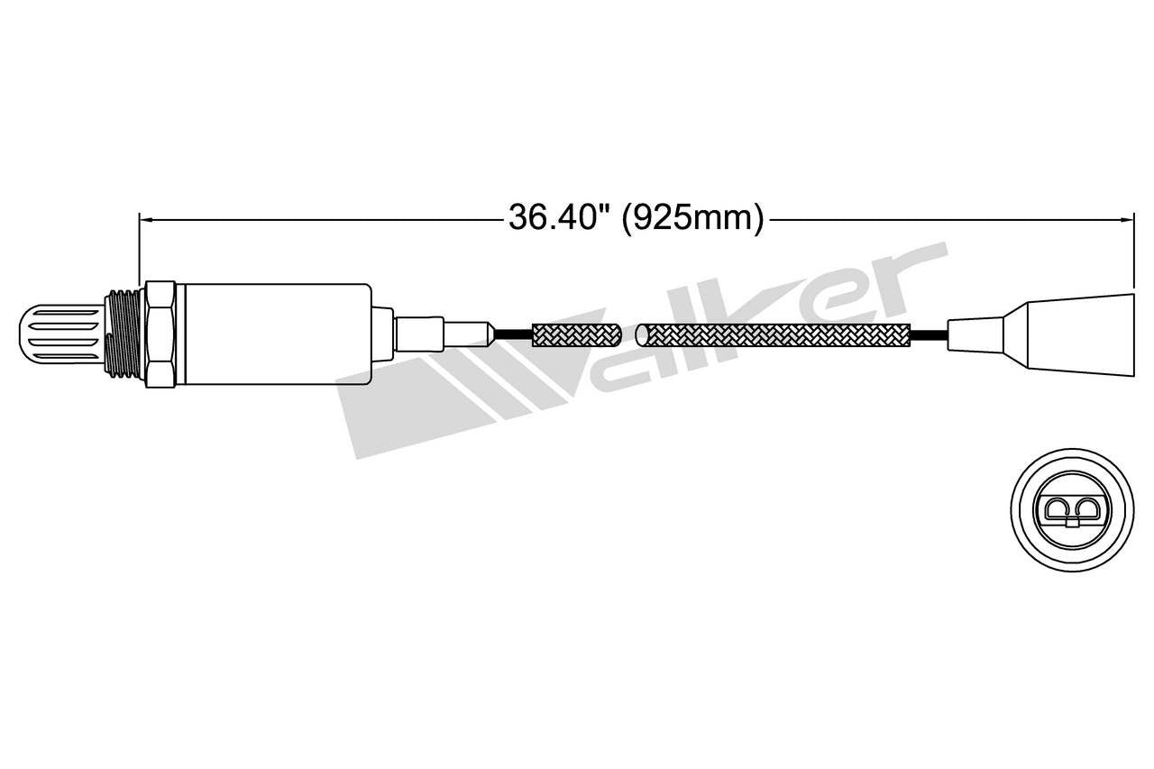 Walker Products Walker Products 250-21015 Oxygen Sensor 1-W Direct Fit 250-21015