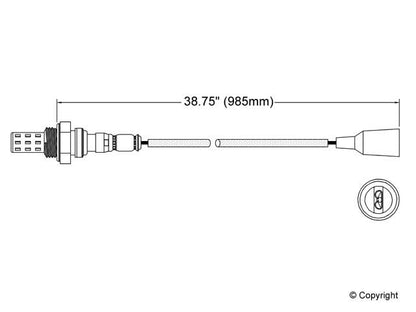 Walker Products Walker Products 250-21015 Oxygen Sensor 1-W Direct Fit 250-21015