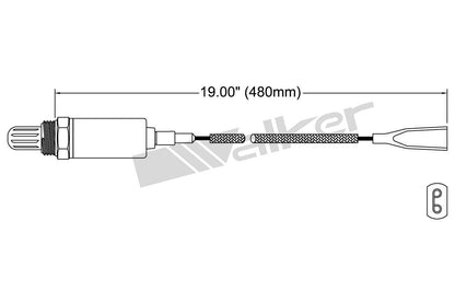 Walker Products Walker Products 250-21024 Oxygen Sensor 1-W Direct Fit 250-21024