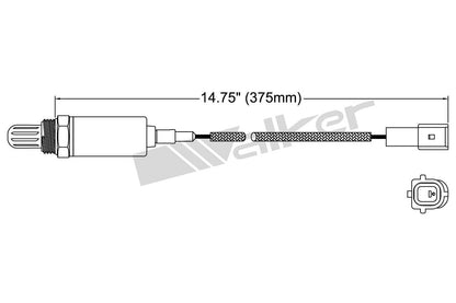 Walker Products Walker Products 250-21026 Oxygen Sensor 1-W Direct Fit 250-21026