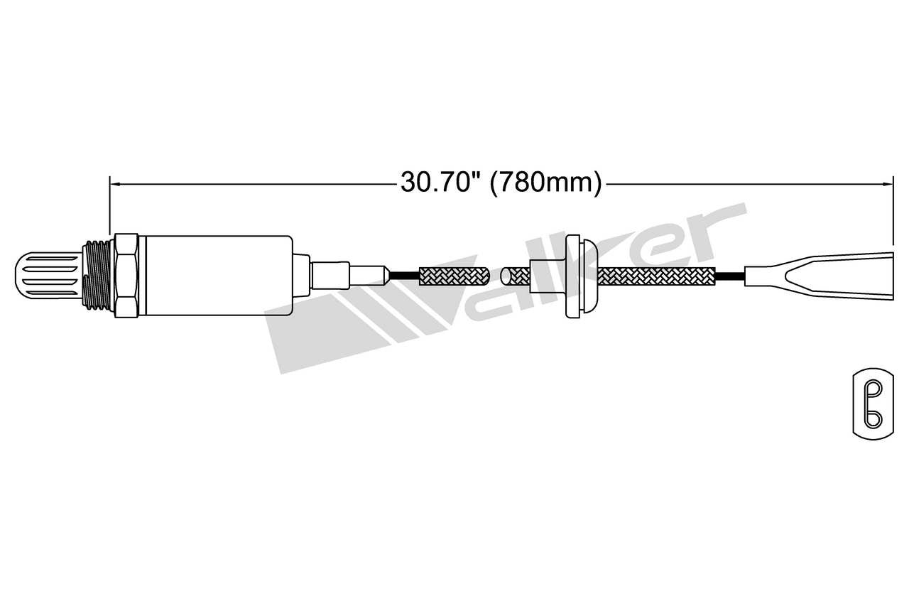 Walker Products Walker Products 250-21027 Oxygen Sensor 1-W Direct Fit 250-21027