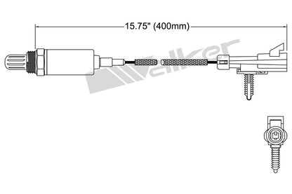 Walker Products Walker Products 250-21028 Oxygen Sensor 1-W Direct Fit 250-21028