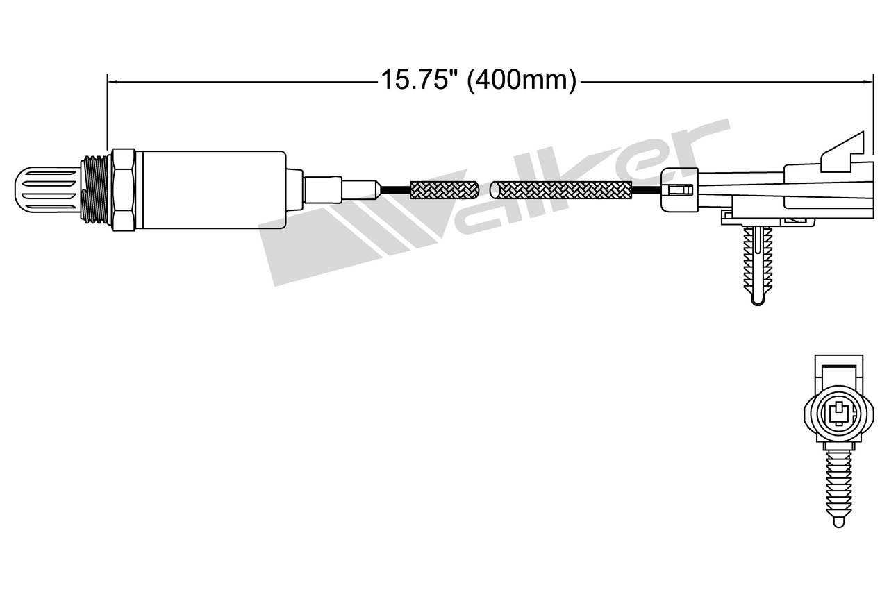 Walker Products Walker Products 250-21028 Oxygen Sensor 1-W Direct Fit 250-21028