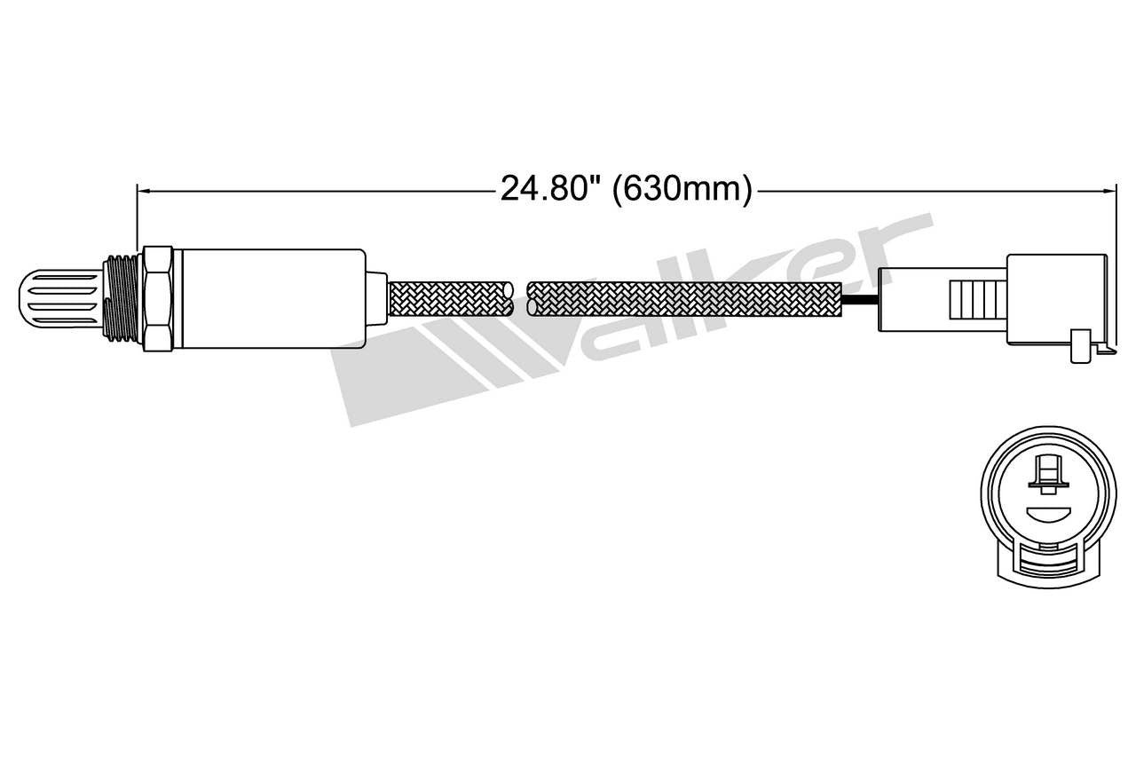 Walker Products Walker Products 250-21033 Oxygen Sensor 1-W Direct Fit 250-21033