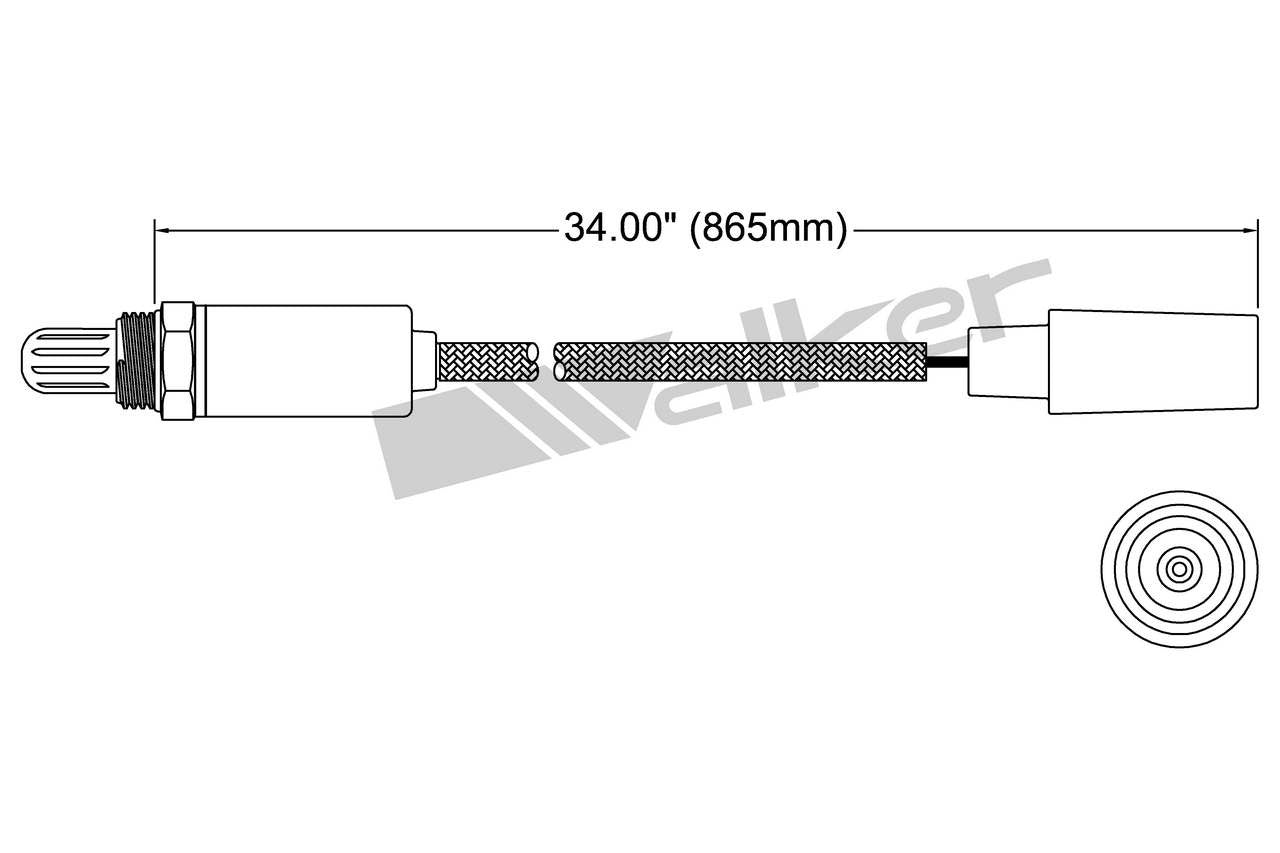 Walker Products Walker Products 250-21036 Oxygen Sensor 1-W Direct Fit 250-21036