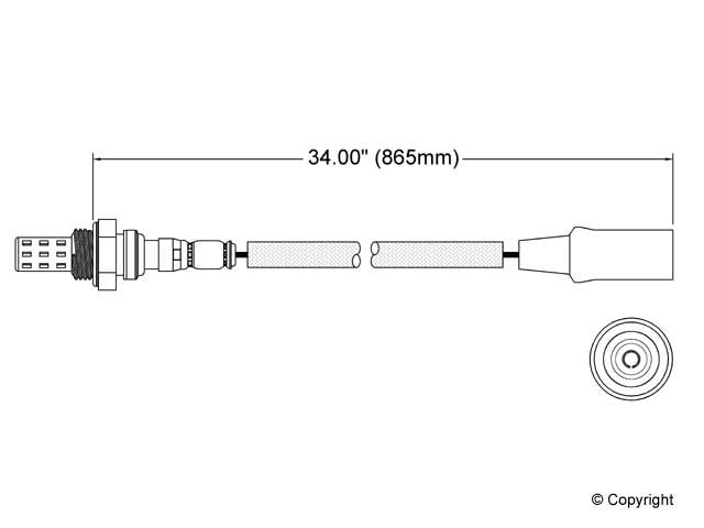 Walker Products Walker Products 250-21036 Oxygen Sensor 1-W Direct Fit 250-21036