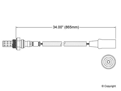Walker Products Walker Products 250-21036 Oxygen Sensor 1-W Direct Fit 250-21036