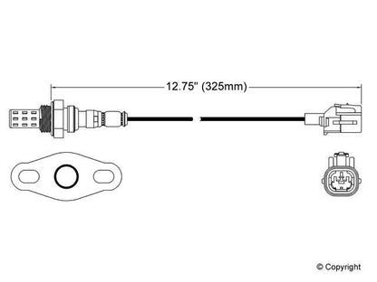 Walker Products Walker Products 250-21053 Oxygen Sensor 1-W Direct Fit W/Flange 250-21053