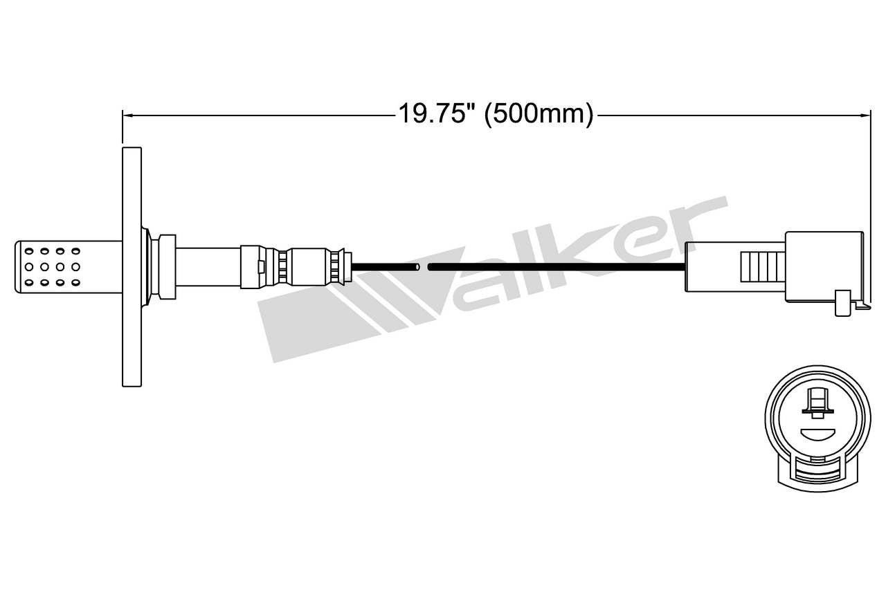 Walker Products Oxygen Sensor 250-21058