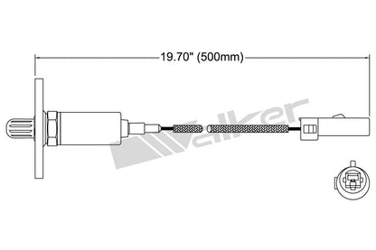 Walker Products Walker Products 250-21060 Oxygen Sensor 1-W Direct Fit W/Flange 250-21060
