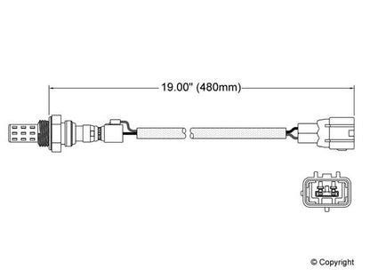 Walker Products Walker Products 250-22003 Oxygen Sensor 2-W Direct Fit 250-22003