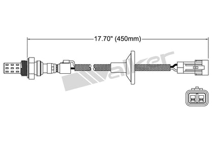 Walker Products Walker Products 250-22009 Oxygen Sensor 2-W Direct Fit 250-22009