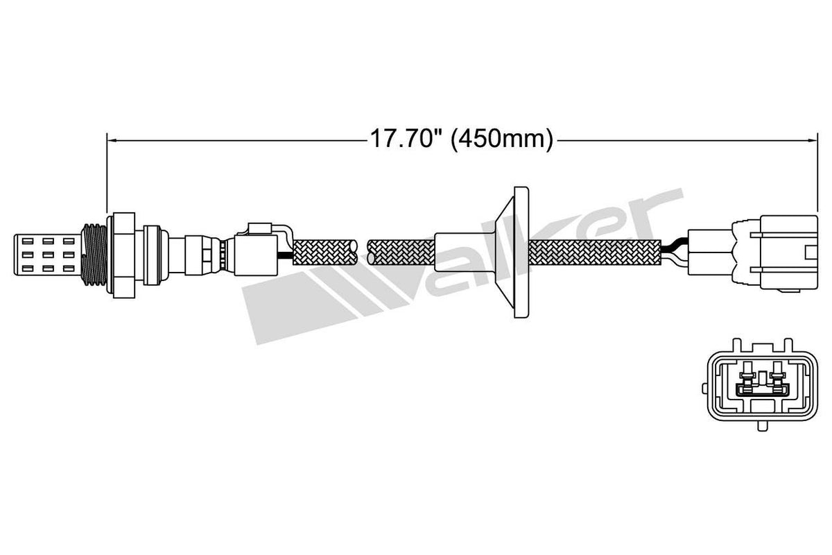 Walker Products Walker Products 250-22011 Oxygen Sensor 2-W Direct Fit 250-22011