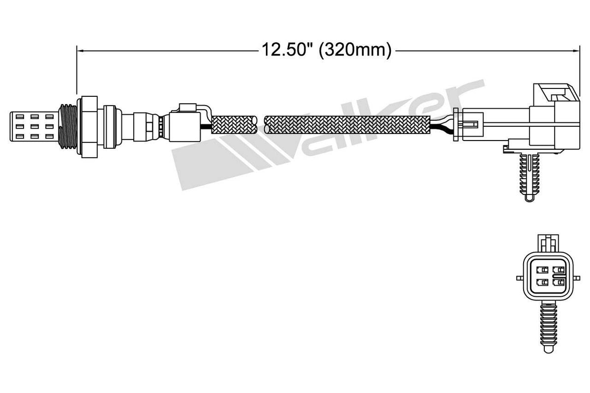 Walker Products Walker Products 250-22013 Oxygen Sensor 2-W Direct Fit 250-22013