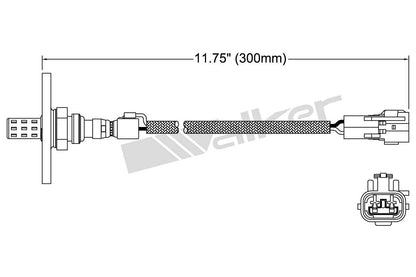 Walker Products Walker Products 250-22058 Oxygen Sensor 2-W Direct Fit W/Flange 250-22058