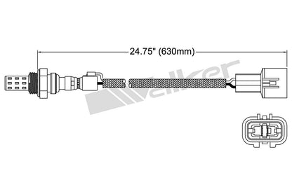 Walker Products Walker Products 250-22066 Oxygen Sensor 2-W Direct Fit 250-22066