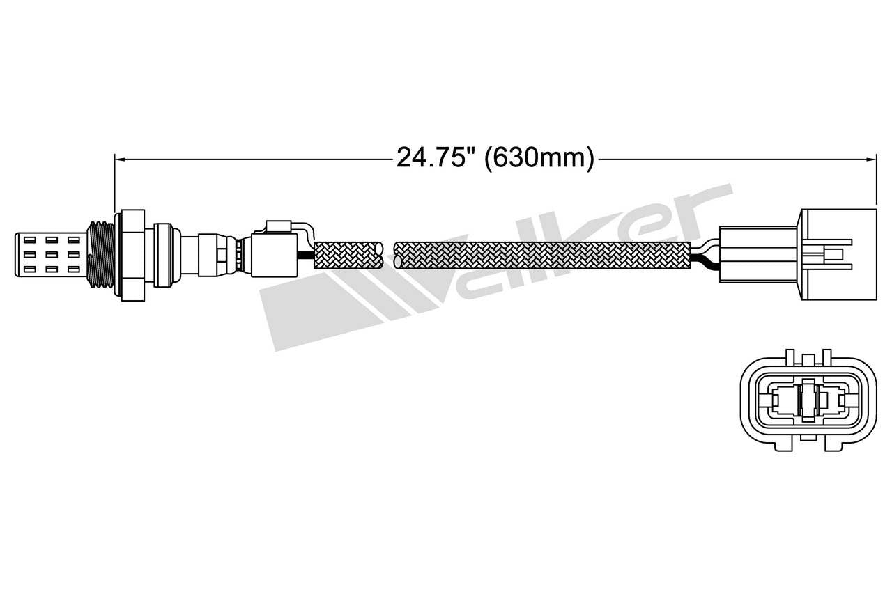 Walker Products Walker Products 250-22066 Oxygen Sensor 2-W Direct Fit 250-22066