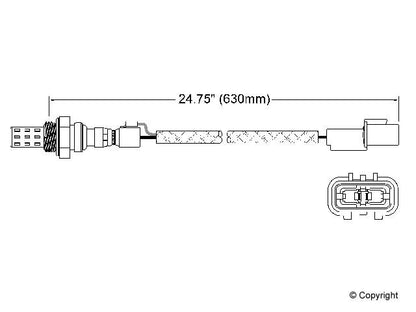 Walker Products Walker Products 250-22066 Oxygen Sensor 2-W Direct Fit 250-22066
