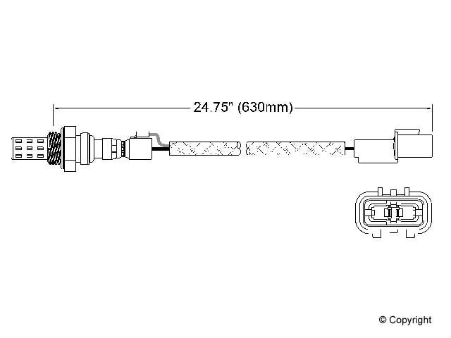 Walker Products Walker Products 250-22066 Oxygen Sensor 2-W Direct Fit 250-22066