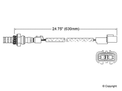 Walker Products Walker Products 250-22066 Oxygen Sensor 2-W Direct Fit 250-22066