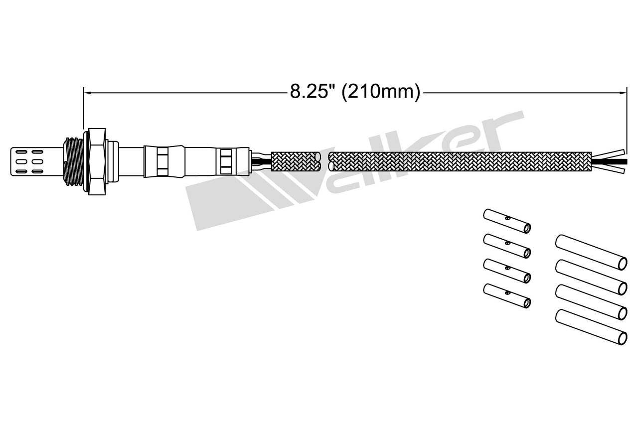 Walker Products Walker Products 250-23000 Oxygen Sensor 3-W Universal 250-23000