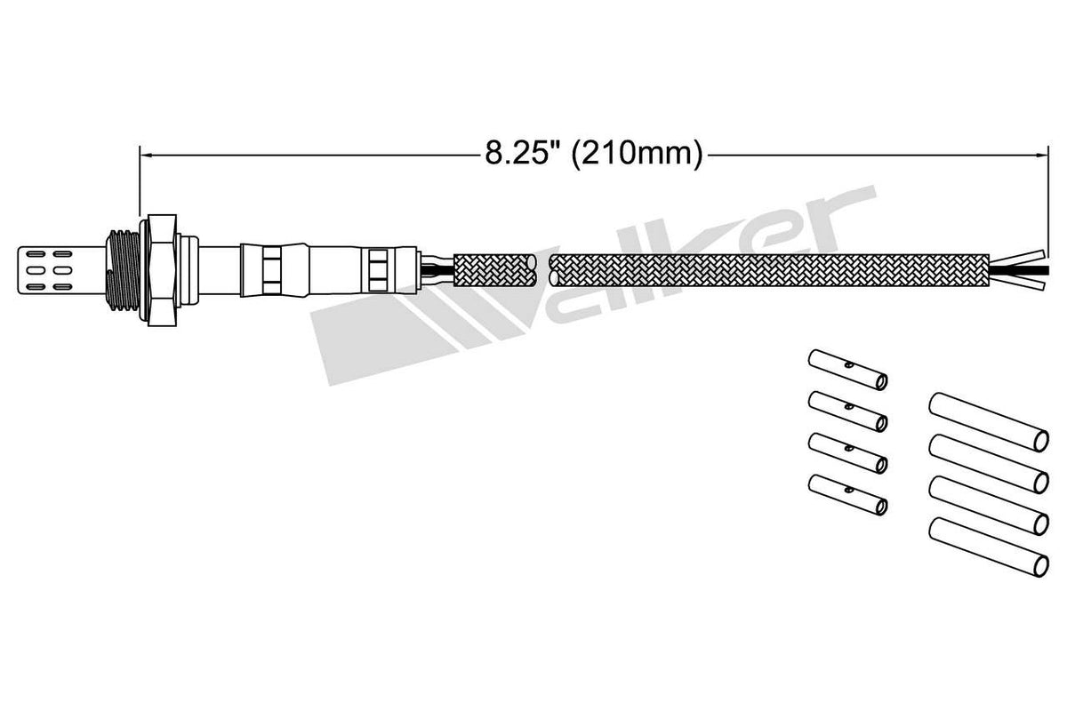 Walker Products Walker Products 250-23000 Oxygen Sensor 3-W Universal 250-23000
