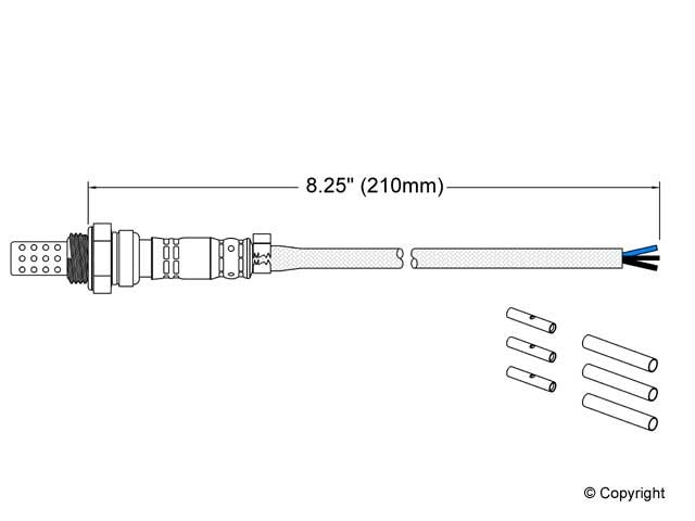 Walker Products Walker Products 250-23000 Oxygen Sensor 3-W Universal 250-23000