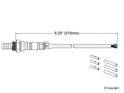 Walker Products Walker Products 250-23000 Oxygen Sensor 3-W Universal 250-23000