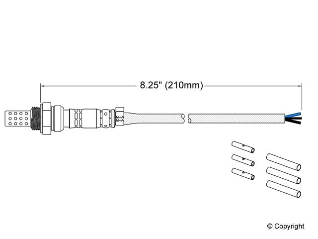 Walker Products Walker Products 250-23000 Oxygen Sensor 3-W Universal 250-23000