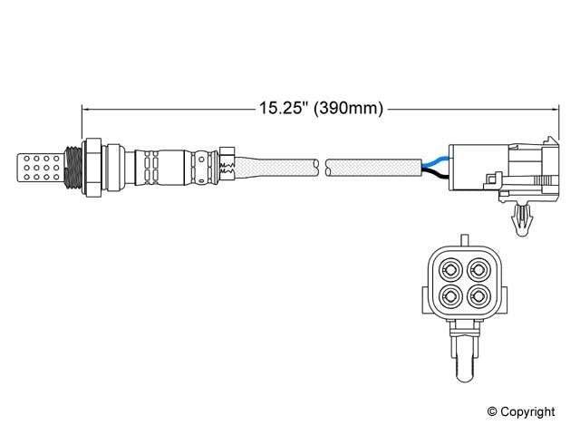 Walker Products Walker Products 250-23004 Oxygen Sensor 3-W Direct Fit 250-23004