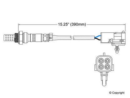 Walker Products Walker Products 250-23004 Oxygen Sensor 3-W Direct Fit 250-23004