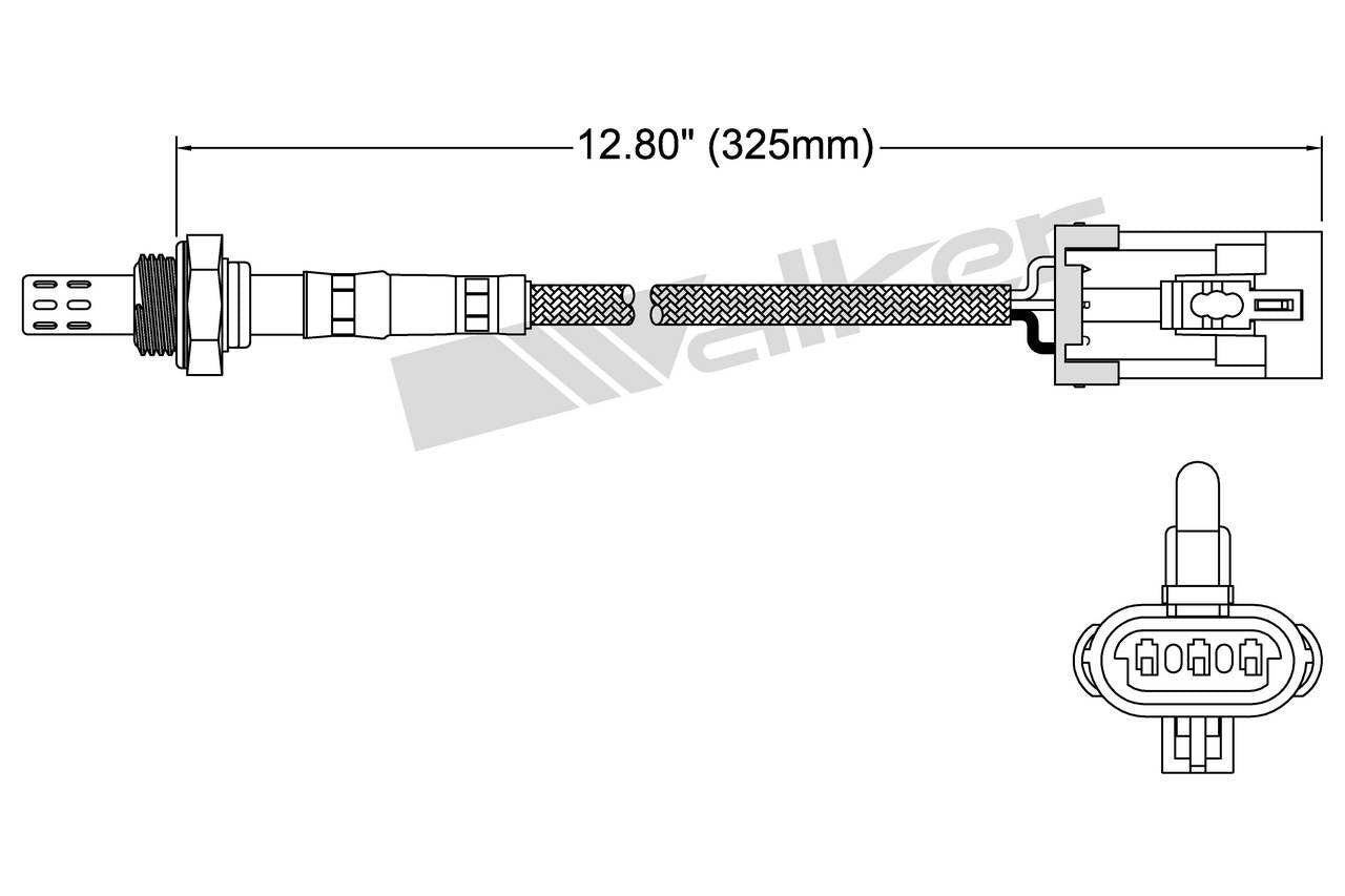 Walker Products Walker Products 250-23011 Oxygen Sensor 3-W Direct Fit 250-23011