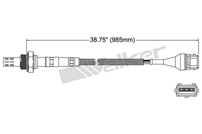 Walker Products Walker Products 250-23018 Oxygen Sensor 3-W Direct Fit 250-23018