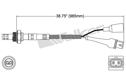 Walker Products Walker Products 250-23019 Oxygen Sensor 3-W Direct Fit 250-23019