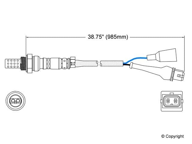 Walker Products Walker Products 250-23019 Oxygen Sensor 3-W Direct Fit 250-23019