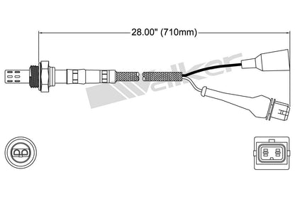 Walker Products Oxygen Sensor 250-23028