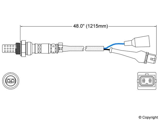 Walker Products Oxygen Sensor 250-23048