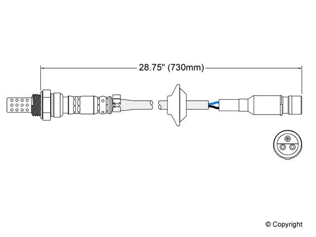 Walker Products Walker Products 250-23060 Oxygen Sensor 3-W Direct Fit 250-23060