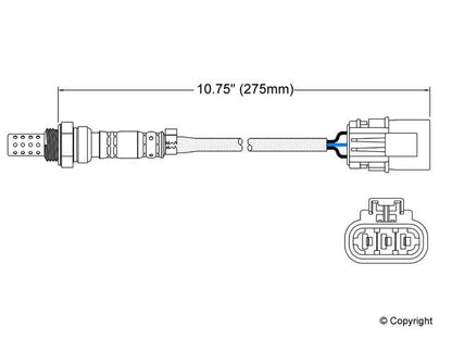 Walker Products Walker Products 250-23075 Oxygen Sensor 3-W Direct Fit 250-23075