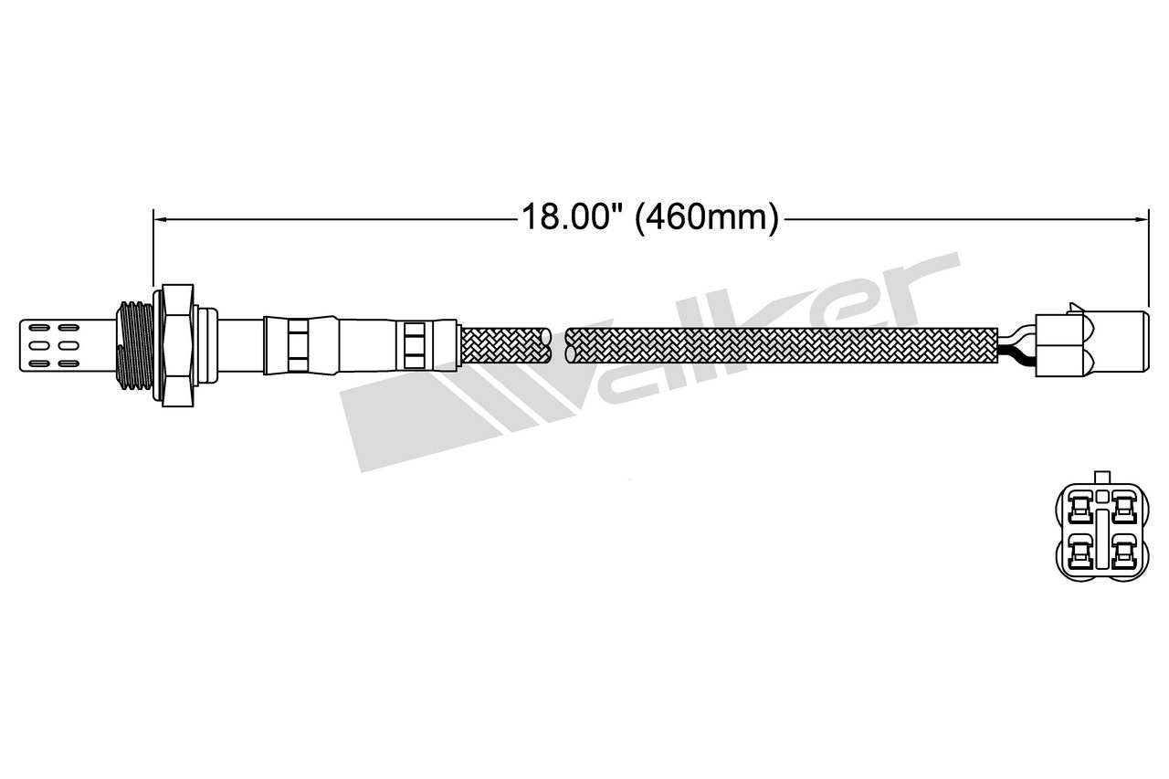 Walker Products Walker Products 250-23083 Oxygen Sensor 3-W Direct Fit 250-23083