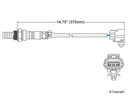Walker Products Walker Products 250-23085 Oxygen Sensor 3-W Direct Fit 250-23085