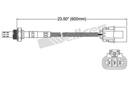 Walker Products Walker Products 250-23087 Oxygen Sensor 3-W Direct Fit 250-23087