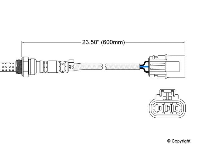 Walker Products Walker Products 250-23087 Oxygen Sensor 3-W Direct Fit 250-23087