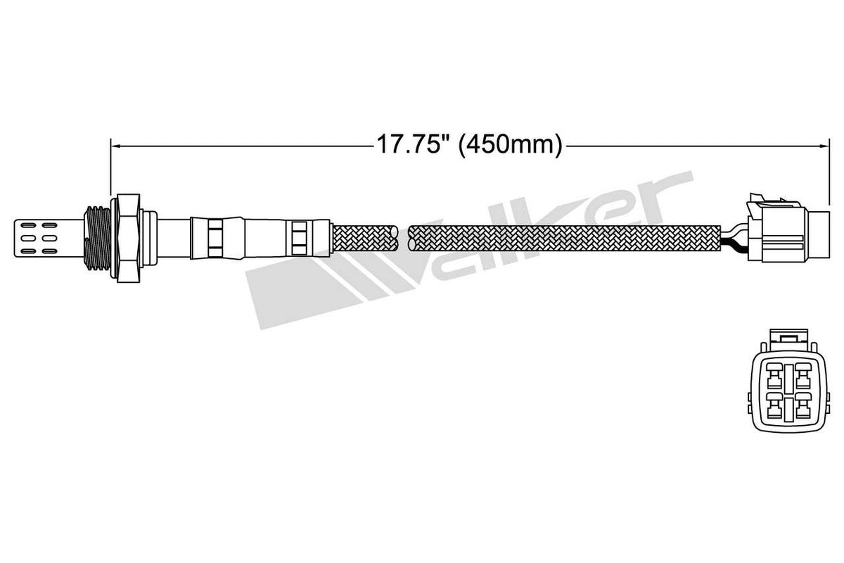Walker Products Walker Products 250-23088 Oxygen Sensor 3-W Direct Fit 250-23088