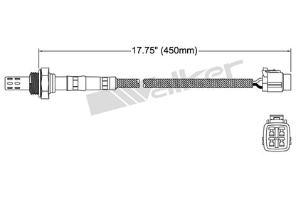 Walker Products Walker Products 250-23088 Oxygen Sensor 3-W Direct Fit 250-23088
