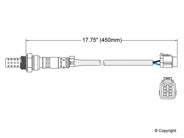 Walker Products Walker Products 250-23088 Oxygen Sensor 3-W Direct Fit 250-23088