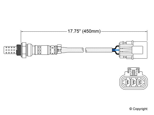 Walker Products Walker Products 250-23089 Oxygen Sensor 3-W Direct Fit 250-23089